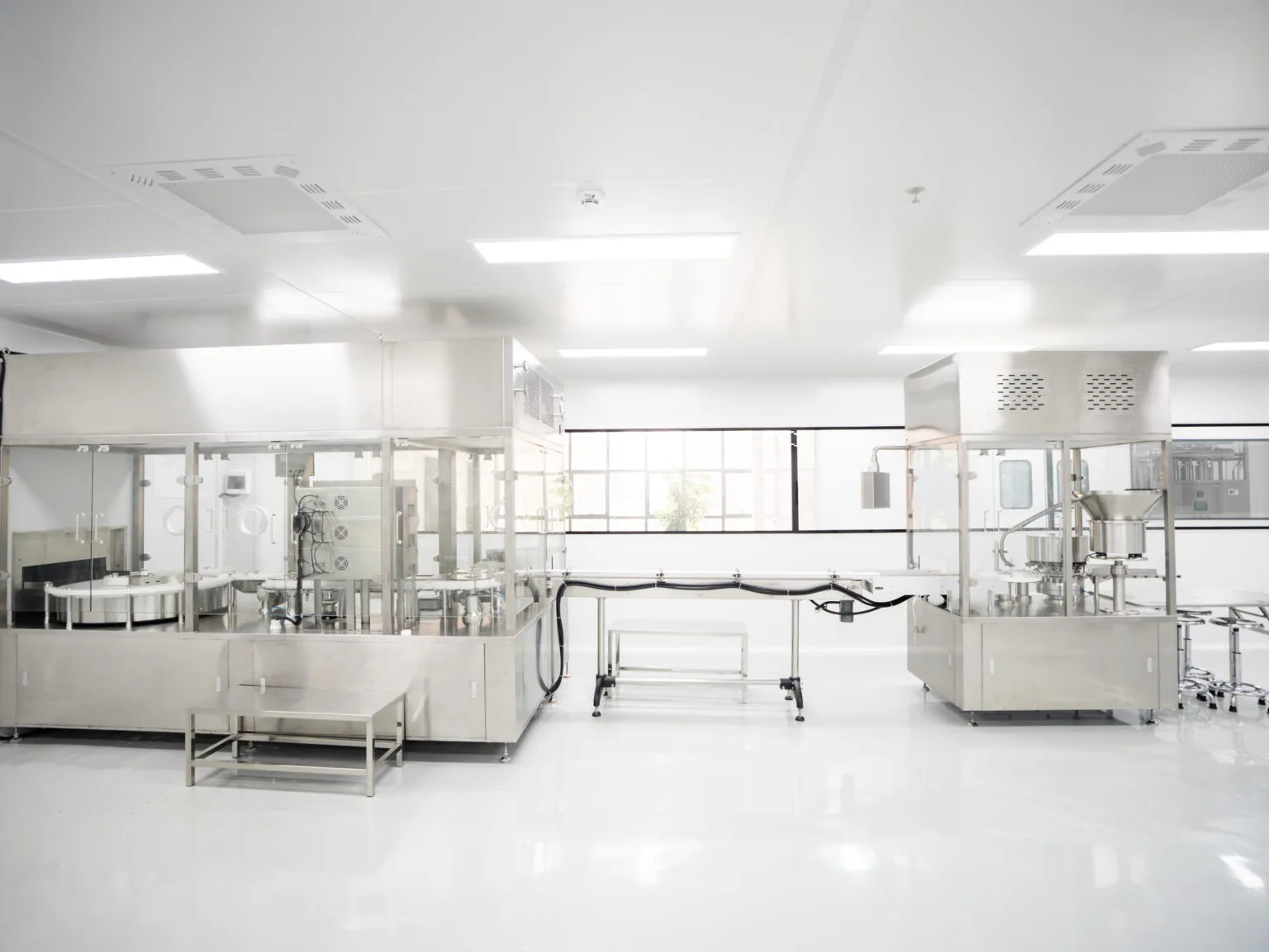 AXDW skincare manufacturing and filling area